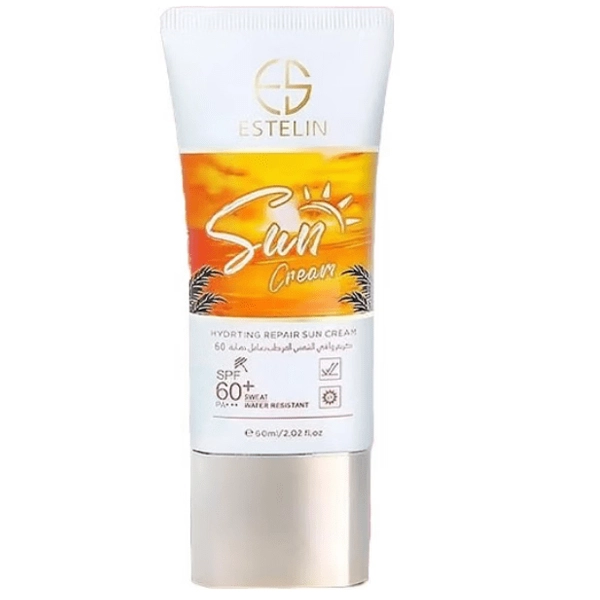 کرم ضد آفتاب آبرسان و ترمیم کننده استلین SPF60 اصل 60 میل | ESTELIN SUNSCREEN Hydrating Repair Sun SPF60 60ml